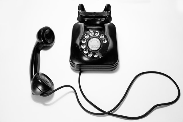 Telefono senza fili: esempio di un telefono vecchio 