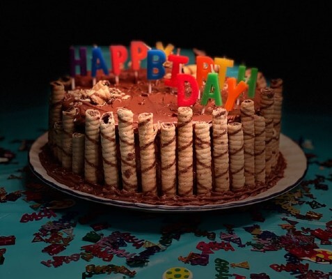 Pastel de cumpleaños para fiesta temática de picnic